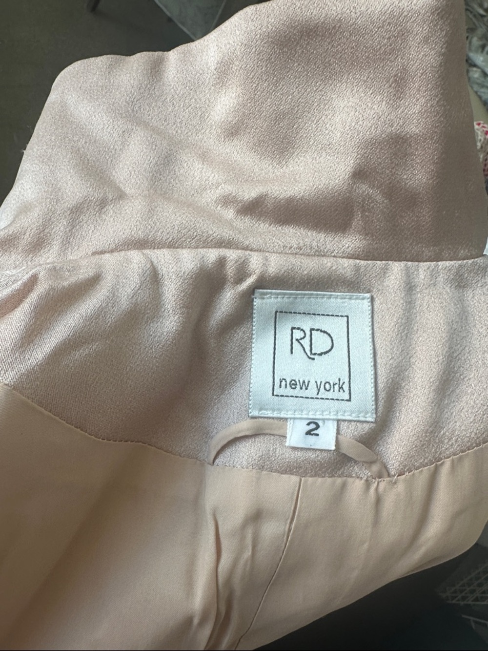 1990 Spring Summer Preppy Jacket Short sleeve Pastel Powder Lined sz 2/4 Satin - Picture 7 of 11